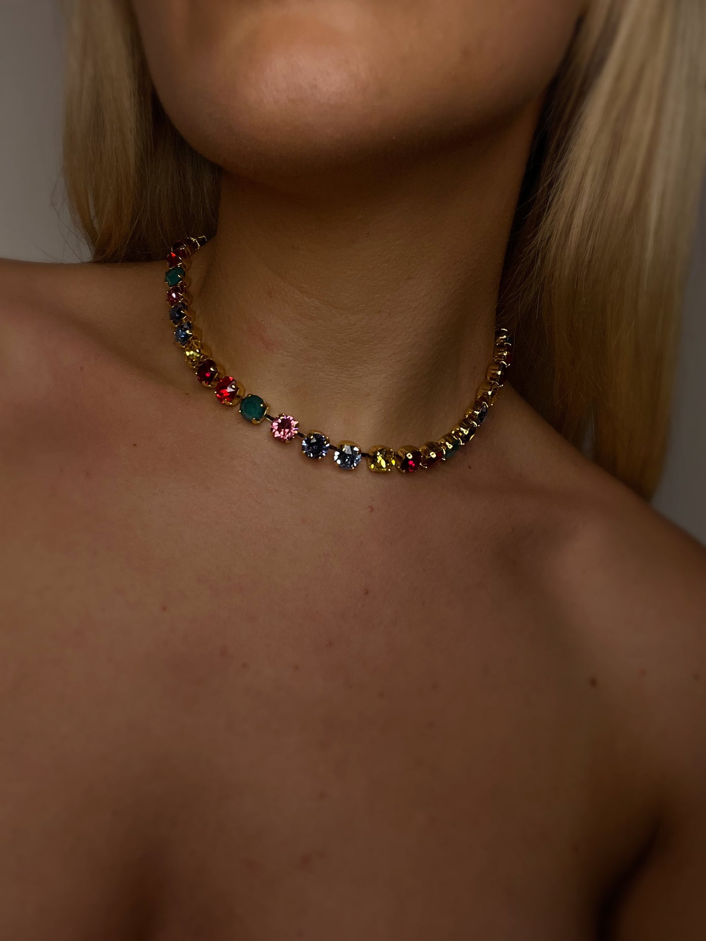 Swarovski Chocker Raimbow colours