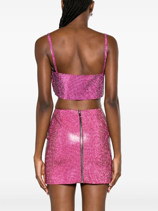 THE HIGH WAIST FUCHSIA CRYSTAL SKIRT